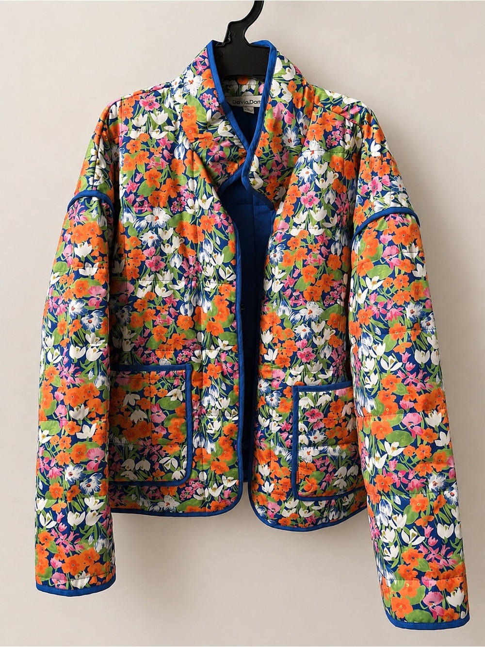 Davi and Dani Floral Quilted Jacket medium lightweight